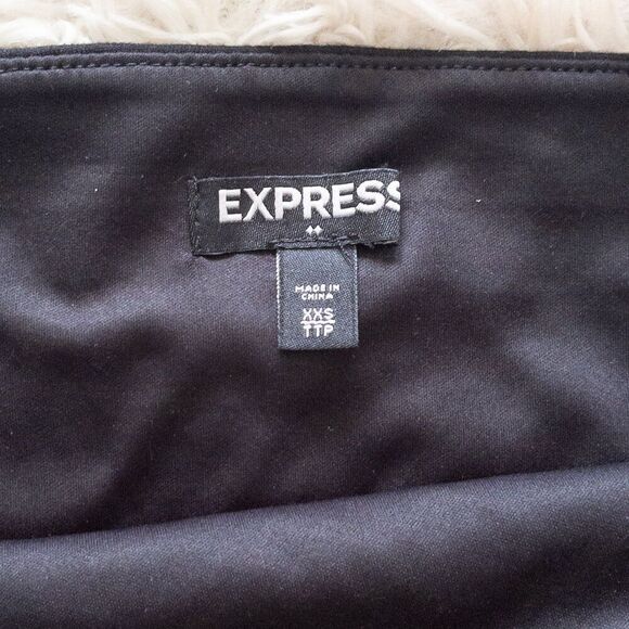 Express Black and multicolored pull on sequin mini skirt. Size XXS - Picture 5 of 5